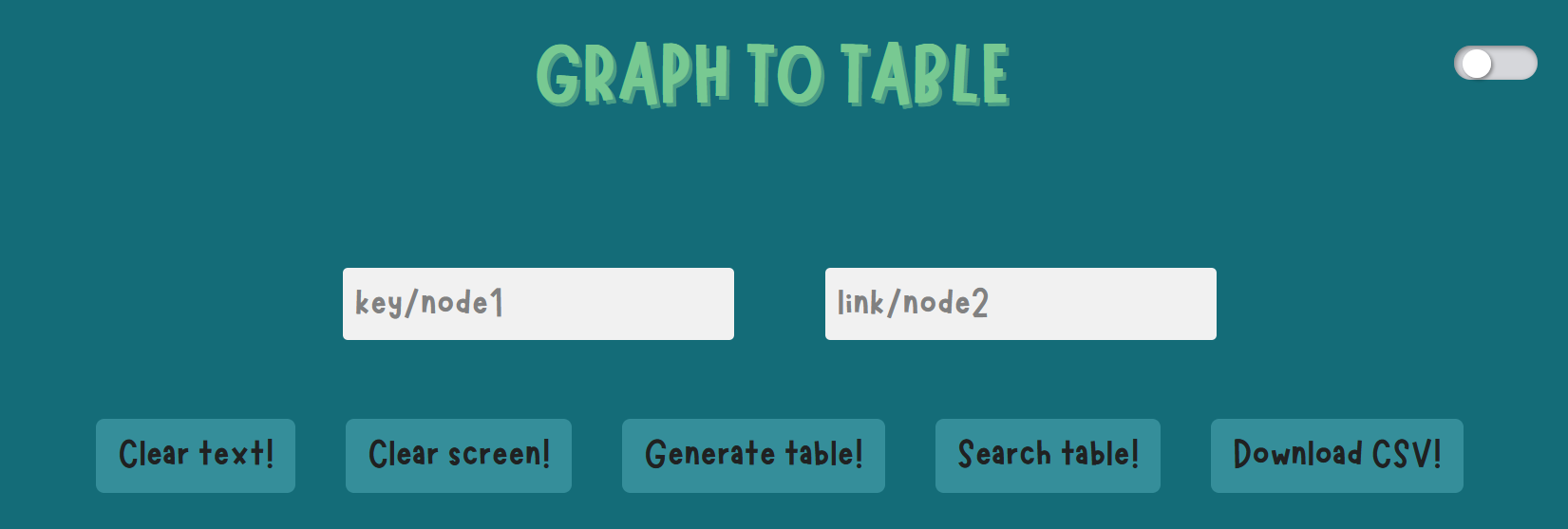 graph-to-table